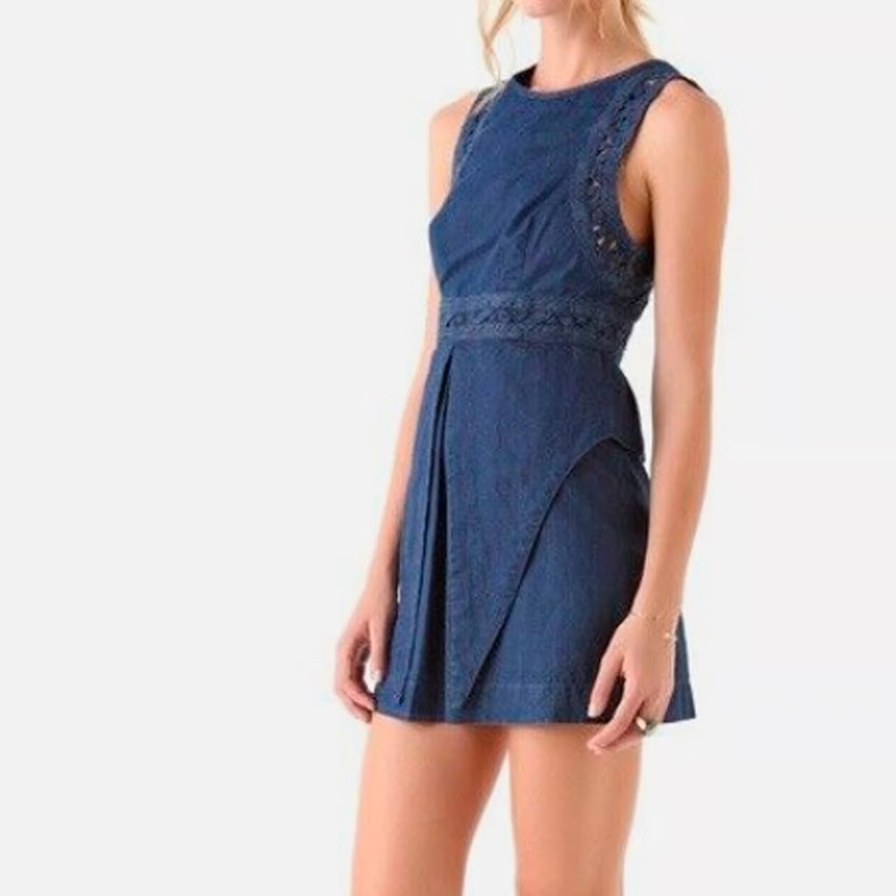 Free People Indigo Mini Dress